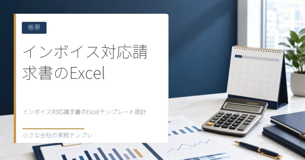 インボイス対応請求書のExcelテンプレート設計【自動計算・登録番号欄付き】