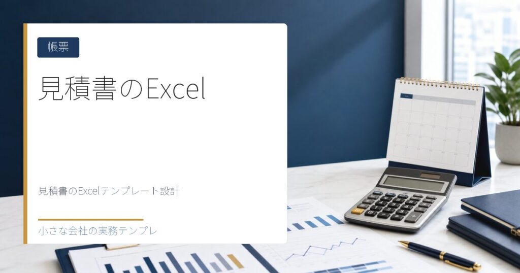 見積書のExcelテンプレート設計【請求書に自動転記する仕組み】