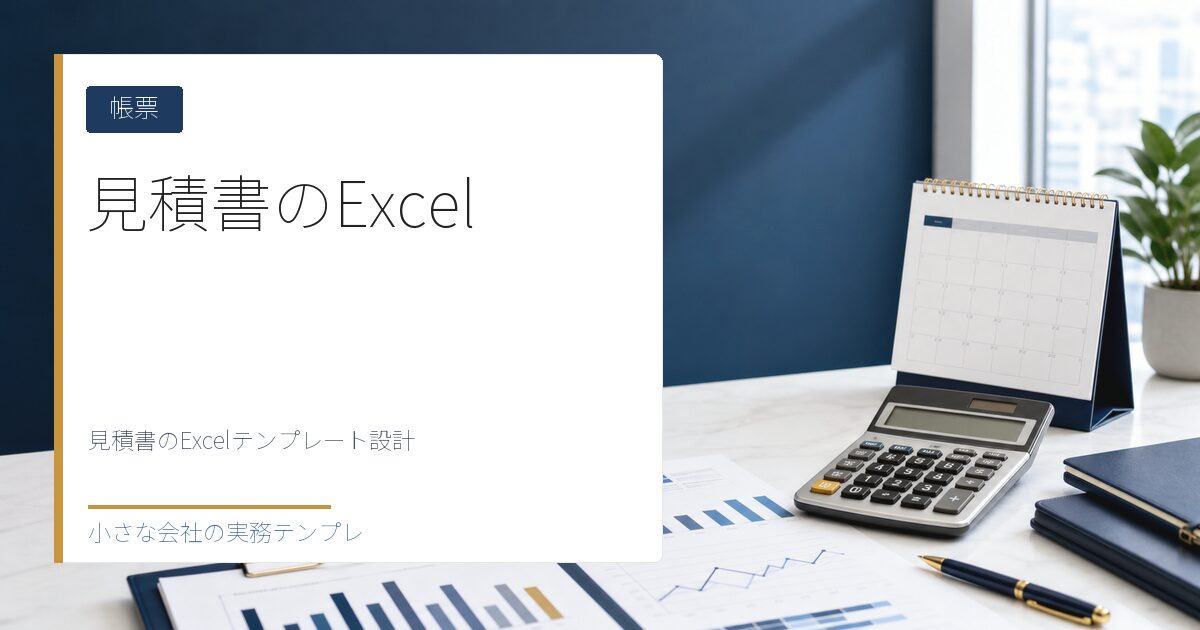 見積書のExcelテンプレート設計【請求書に自動転記する仕組み】