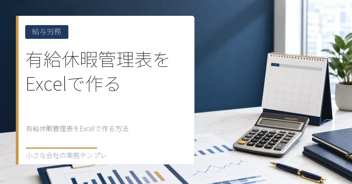 有給休暇管理表をExcelで作る方法【年5日取得義務・基準日管理対応】