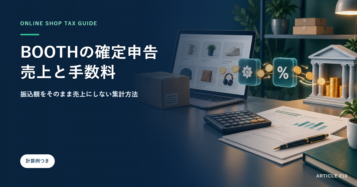 BOOTHの確定申告｜売上・手数料・振込額の正しい集計方法